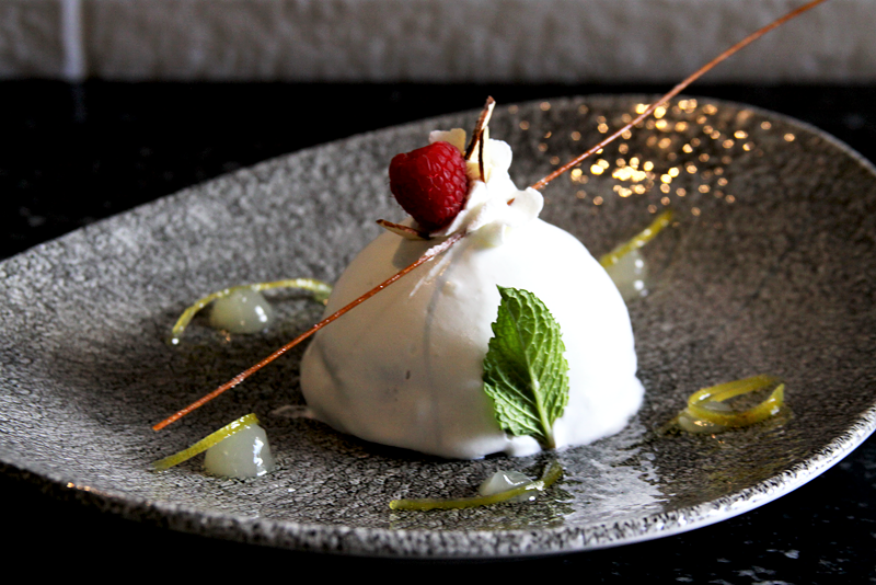 Image: Lemon and Sicilian pistachio cake at M House.