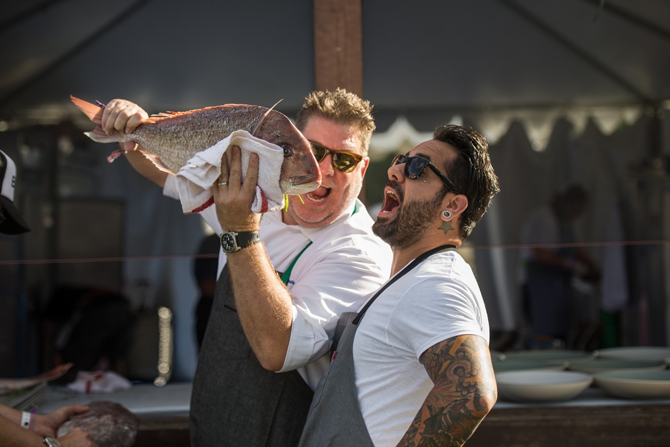 Chef Jamie DeRosa (left) will whip up lunch at the Faena with Brad Kilgore.