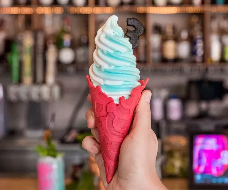 Image: Taiyaki's Miami Vice cone
