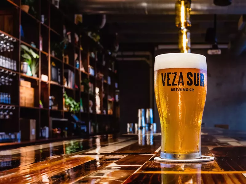 Image: A frosty pour at Veza Sur Brewery.