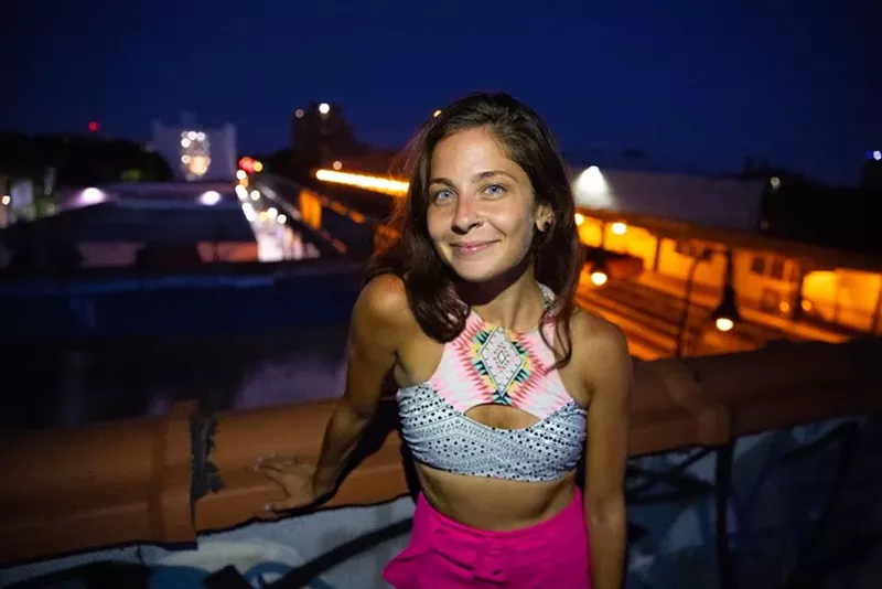 Image: Brittany Brave is selling laughs at Showfields on Lincoln Road.