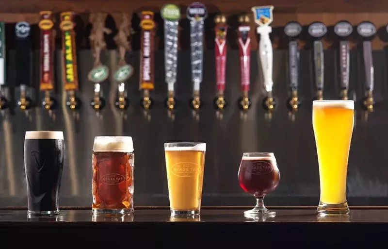Image: Beer at the Brass Tap.