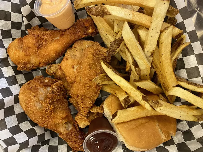 Image: Caporal's beloved fried chicken snack boxes ($6.49) are passing into new hands.