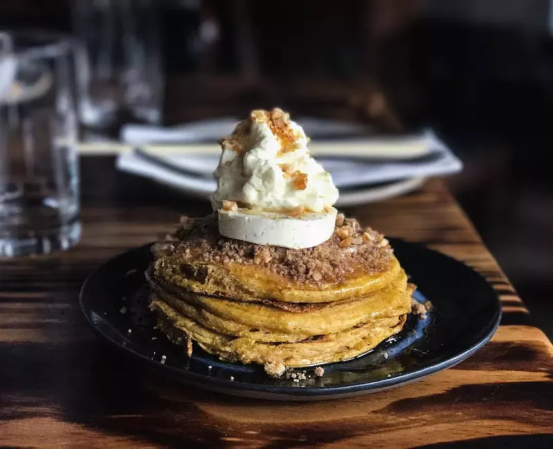 Image: Pumpkin pie pancakes at Pubbelly Noodle Bar.