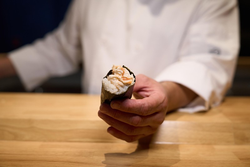 The Maine Lobster hand roll from Omakai Hand Roll Bar.