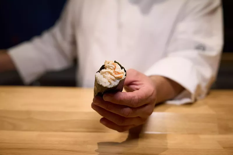 Image: a sushi roll
