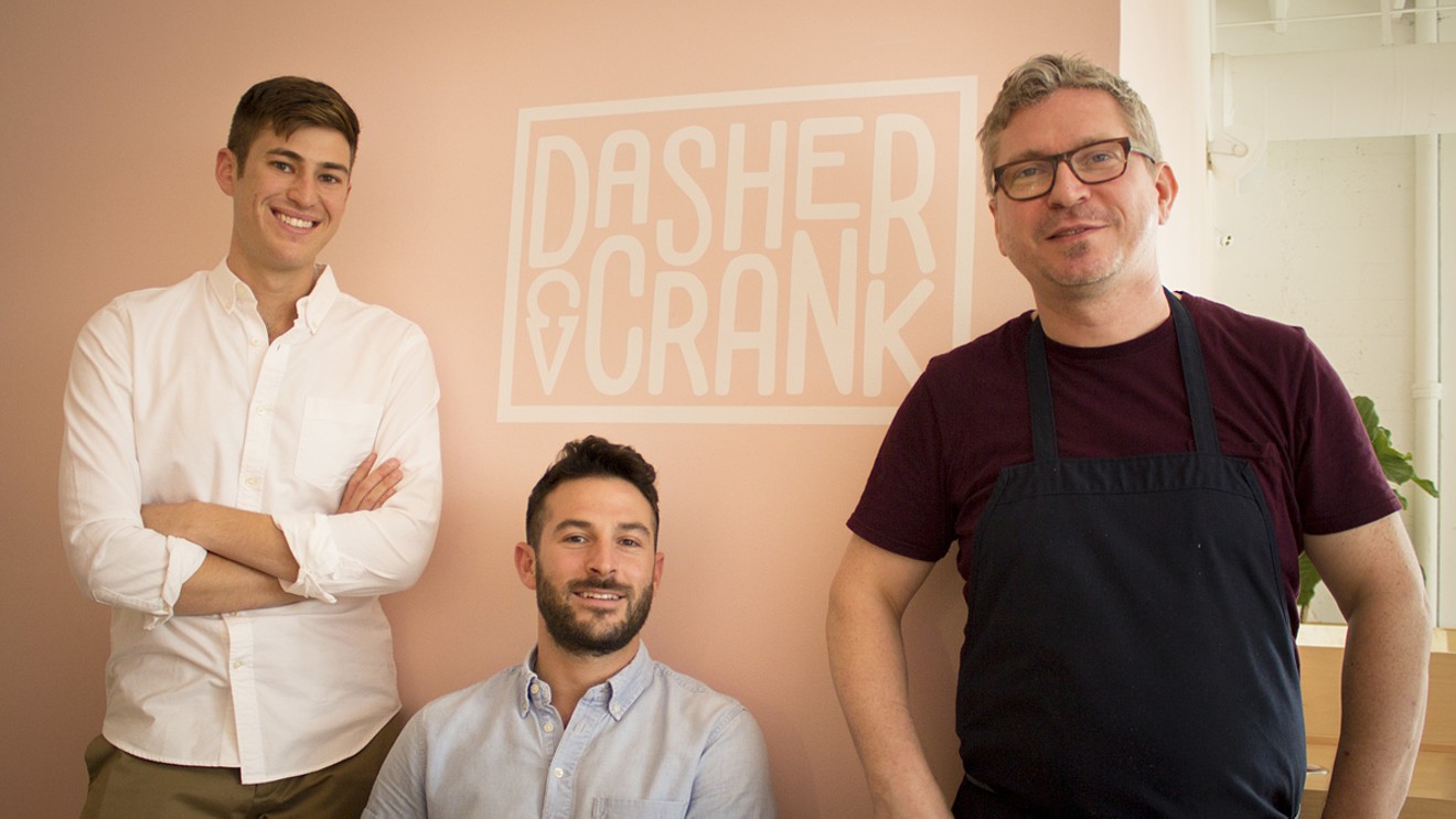 Daniel Levine (left), Ryan Elias, and Thomas McCarthy of Dasher & Crank.