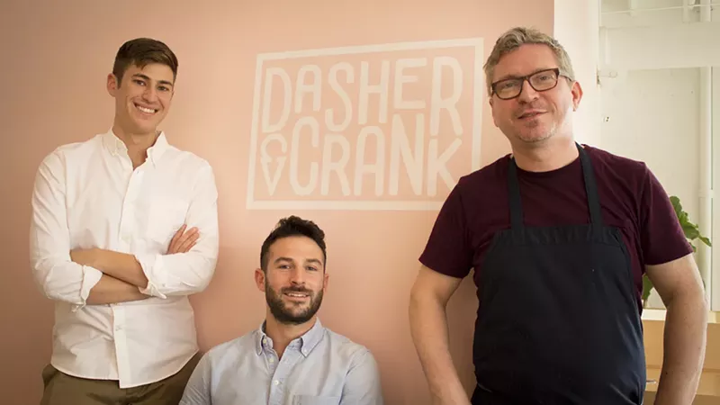 Image: Daniel Levine (left), Ryan Elias, and Thomas McCarthy of Dasher & Crank.