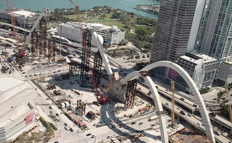 Image: Miami's Signature Bridge Won’t Be Completed For Years After New Delays