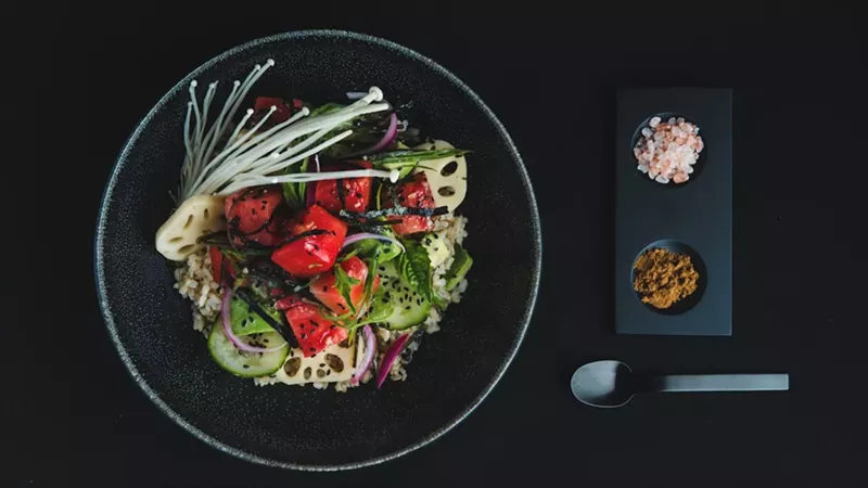 Image: Watermelon poke at Glam.