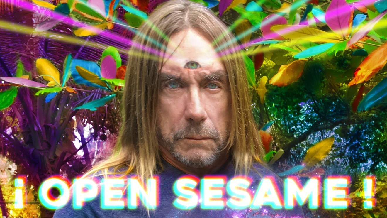 The artists' vision of Iggy Pop, as perceived through meditation and fasting.