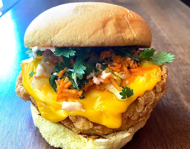 Image: Behold the Michael's Genuine Krispy Krunchy Chicken sandwich!