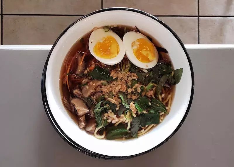 Image: Bubble Cafe's vegetarian Asian soup.