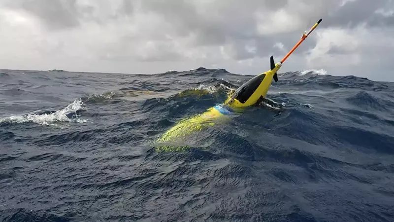 Image: Ocean gliders measure the thermal temperature and salinity of the ocean surface to provide better hurricane intensity forecasts.