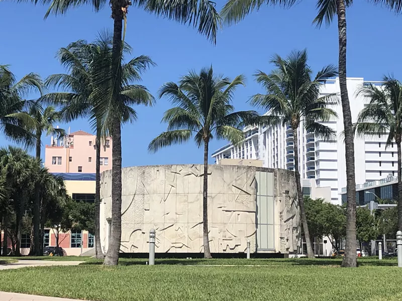 Image: The Rotunda in Collins Park houses Misael Soto's Department of Reflection.