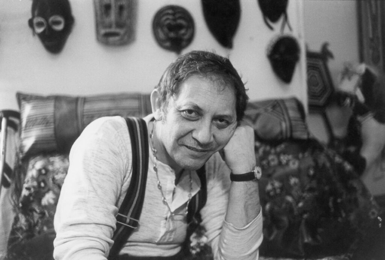 Maryan in his New York Chelsea Hotel apartment studio, 1974.