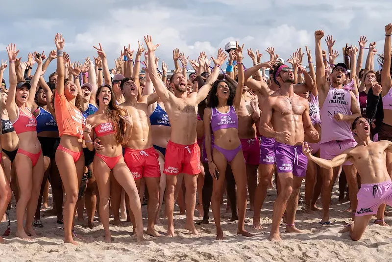 Image: Models playing volleyball — what more do you need to know?