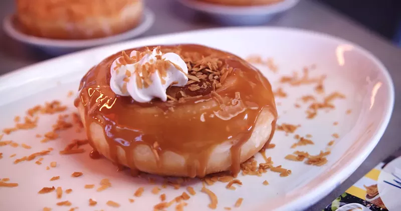 Image: Flan and doughnut had a baby.