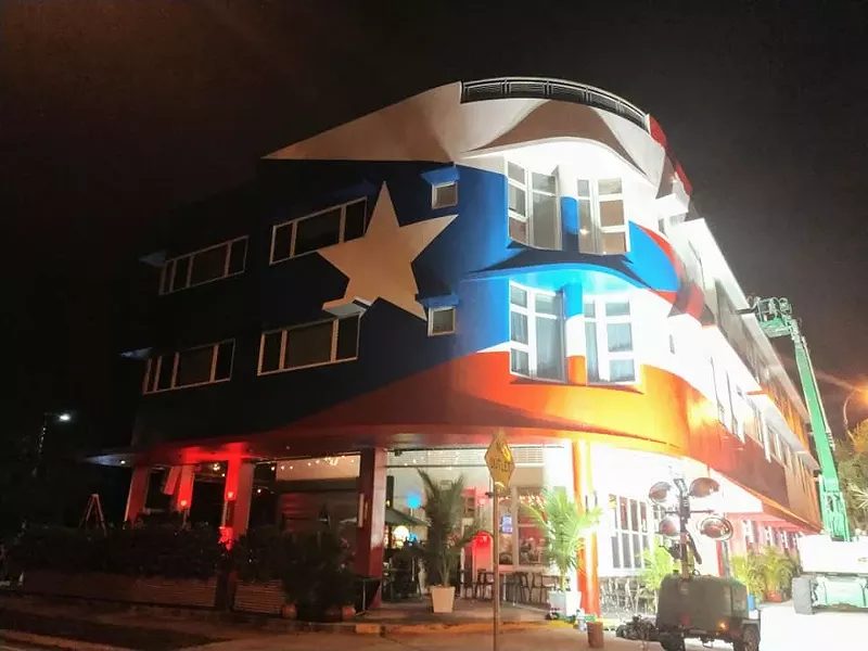 Image: La Placita's mural has caused controversy before the restaurant has even opened.
