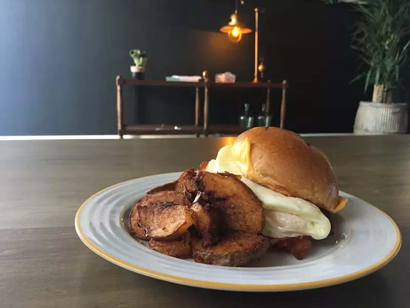 Image: Black Sheep's bacon, egg, and cheese.