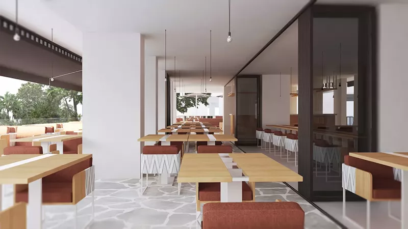 Image: The patio at Morrofino Barcelona.