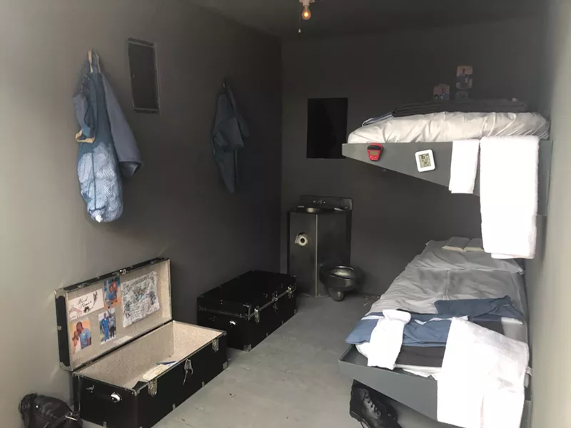 Image: A simulated prison-cell experience at the University of Miami in 2019.