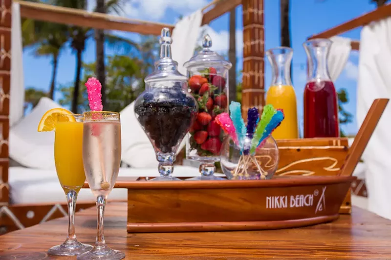 Image: Nikki Beach's mimosa bar