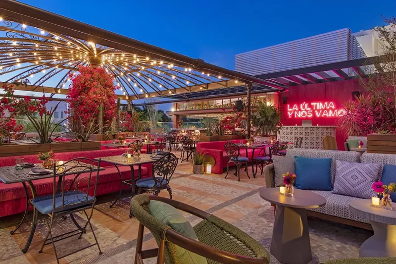 Image: Serena, one of many drinking and dining options at the Moxy Miami South Beach.