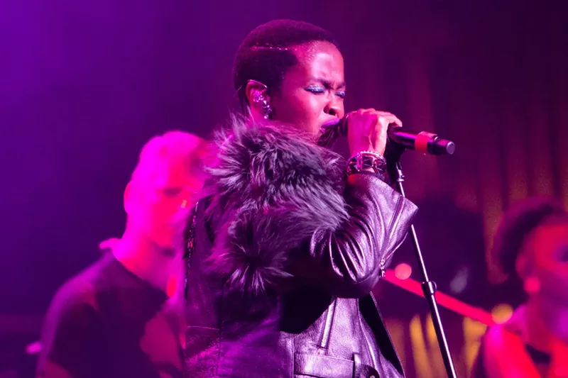 Image: Lauryn Hill performing at the Fillmore in December.