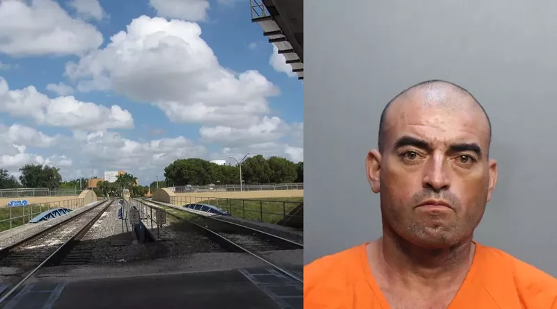 Image: Roberto Hercules was charged with attempted murder after his alleged naked machete attack on a bicyclist.