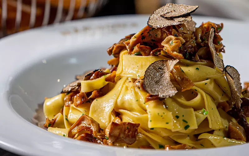 Image: Homemade pasta is one of Narbona's signature dishes.