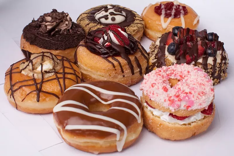 Image: Mojo Donuts offers dozens of different flavors.