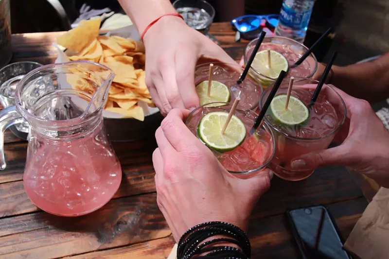 Image: Pink margaritas at Pink Taco.