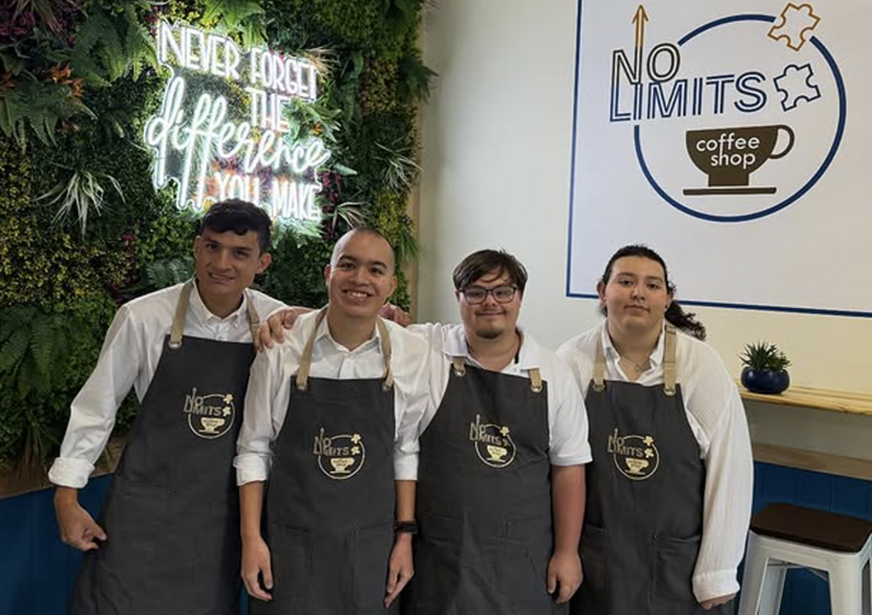 Image: New Kendall coffee shop No Limits brews opportunity by employing adults with special needs and mental disabilities in Miami, and serves great coffee drinks.