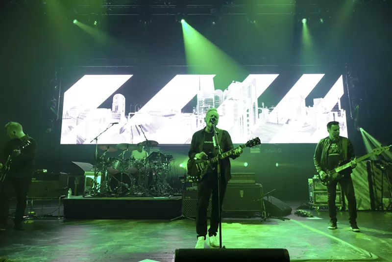 Image: New Order. See more photos from the first night of New Order's Miami residency here.