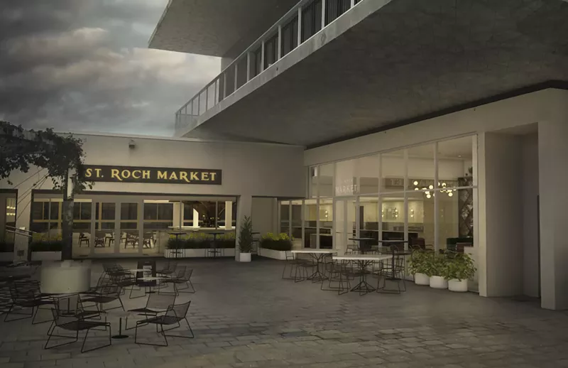 Image: The new St. Roch Market Miami will be located in the Design District's Palm Court and feature an outdoor patio.