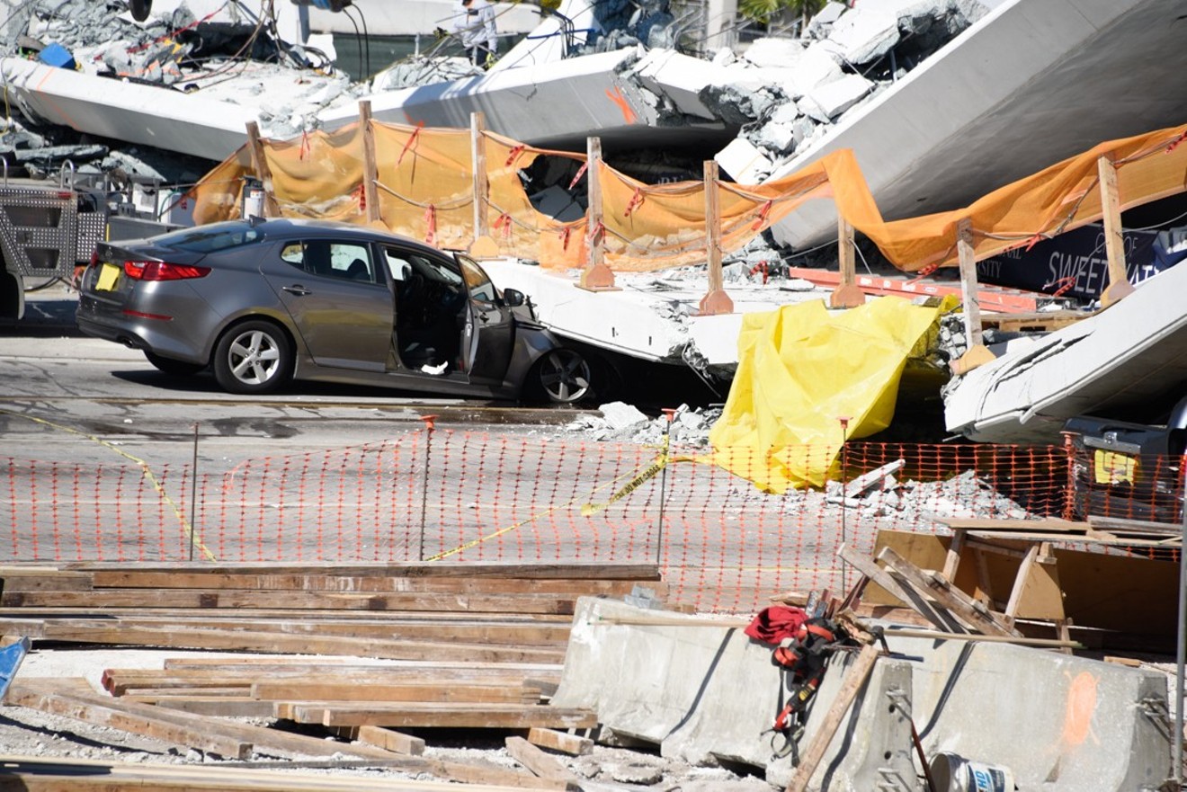 See more photos from the FIU bridge collapse here.