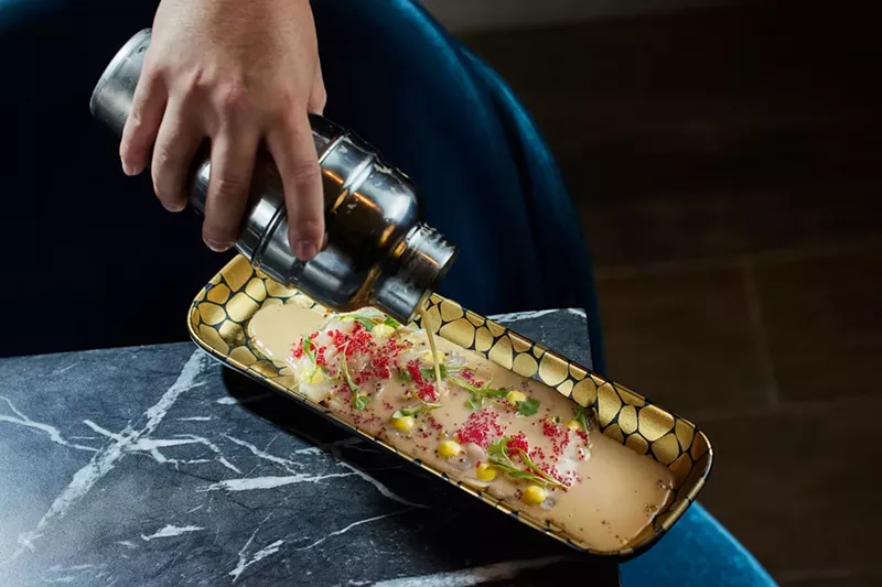 Image: Crudo's Art House fuses art and food into one concept.