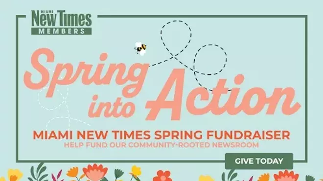 spring-themed promotional art for Miami New Times spring 2024 membership drive "Spring Into Action"