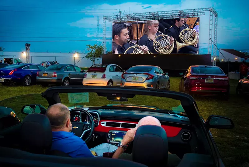 Image: The Dezerland Park Wallcast concert will feature the best of the New World Symphony in a drive-in setting.