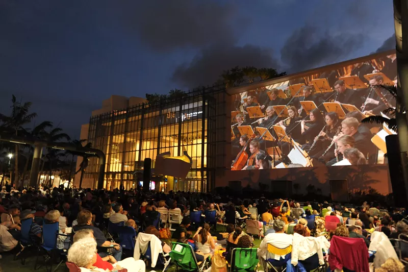 Image: New World Symphony will celebrate its 100th Wallcast concert Saturday, October 12.