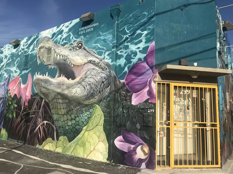 Image: Latest augmented reality mural by Before It's Too Late and Reinier Gamboa.