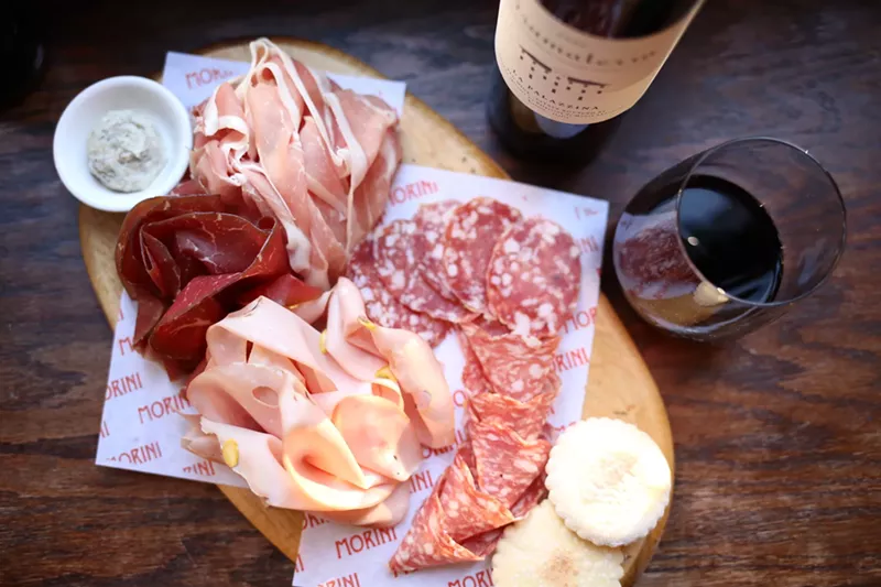 Image: The battilardo, a selection of cured Italian meats, cheese, and spreads, is a specialty at Osteria Morini, which opens this week in Miami Beach.
