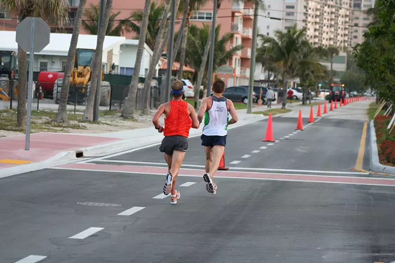 Image: Runners in a recent edition of the Fort Lauderdale Marathon. This year's second-place winner was disqualified after an investigation by an independent blogger.