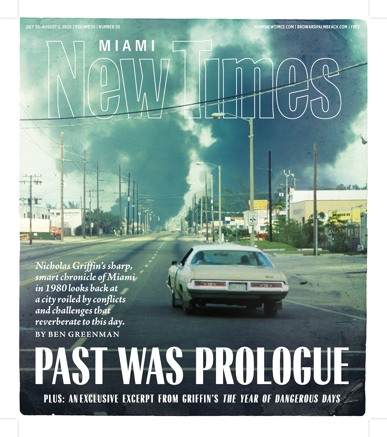 An archival photo of the McDuffie riots from the Miami News Collection at HistoryMiami Museum