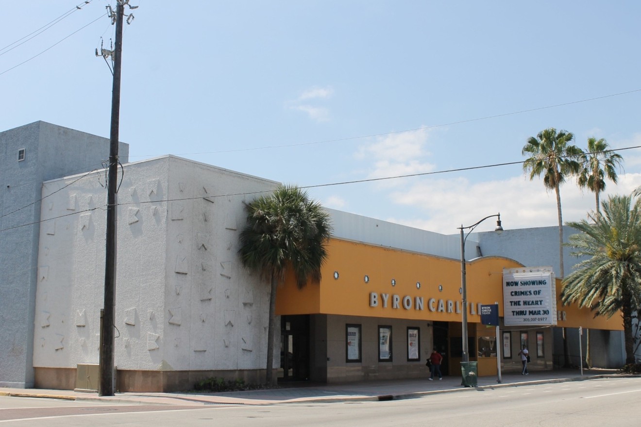 A 2014 photo of the Byron Carlyle cinema on 71st Street in Miami Beach. The theater opened in 1968.