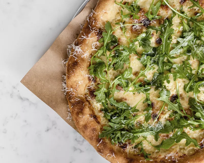 Image: The Bianca pizza