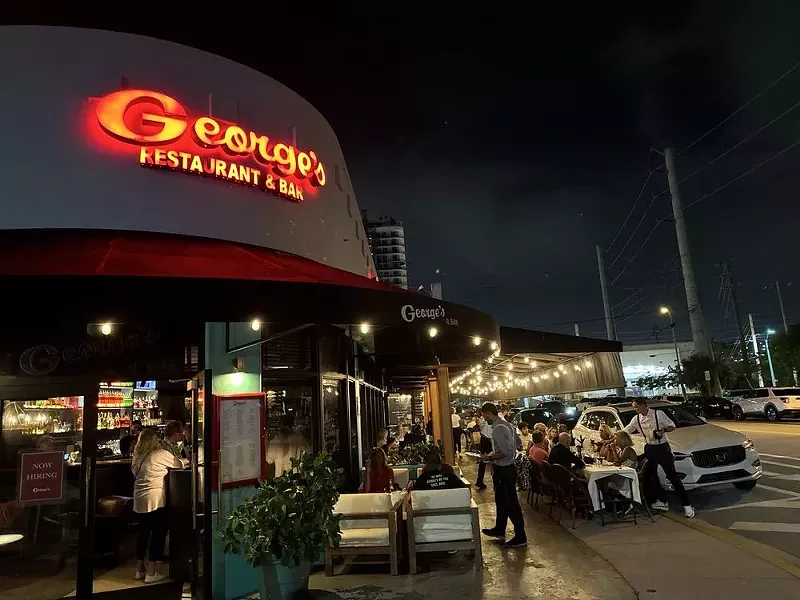 Image: Beloved Miami Beach restaurant George's Restaurant & Lounge is a beloved North Miami Beach staple for comfort Italian food, wine, and pasta.