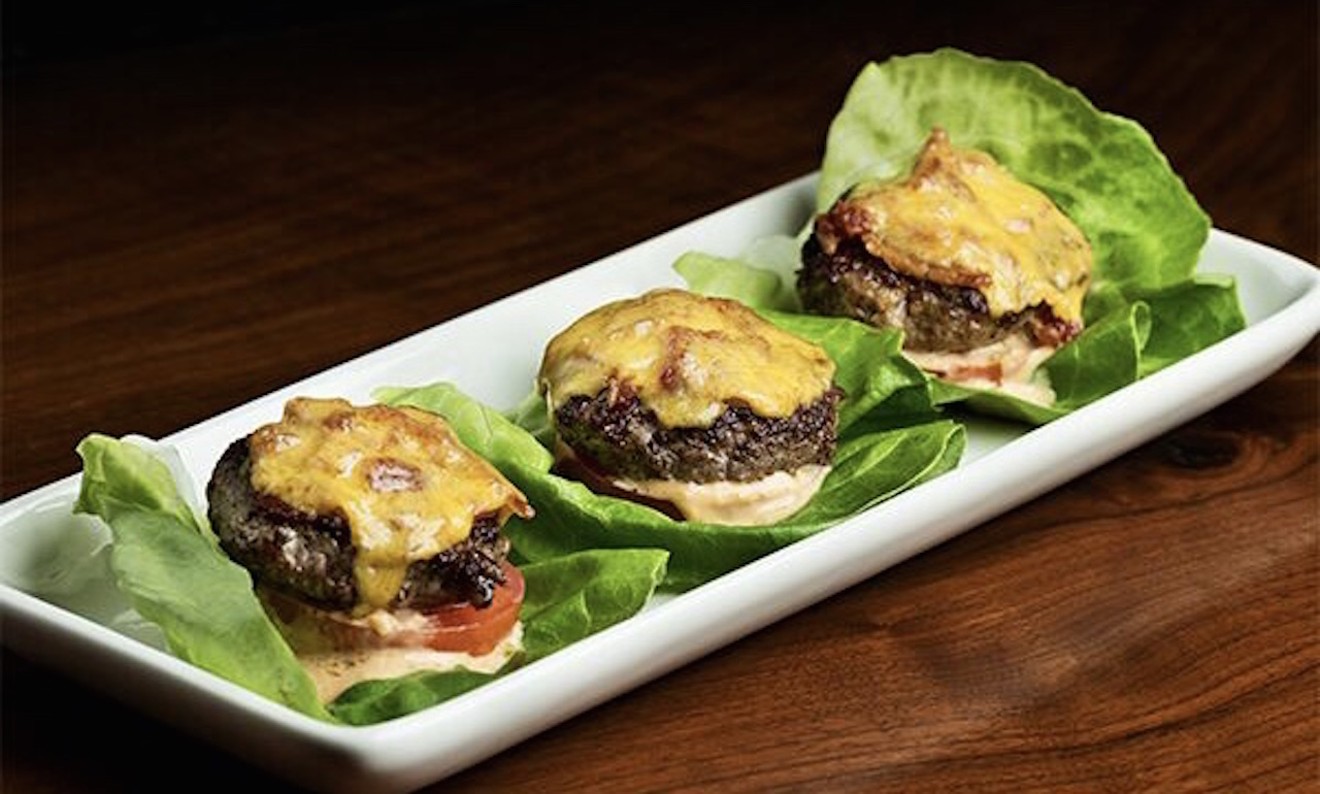Angus burger lettuce cups.