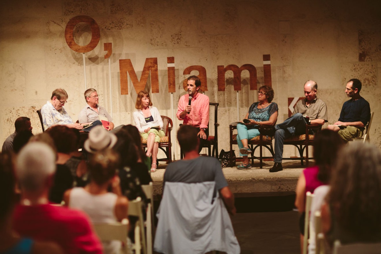 A panel chats at O, Miami.